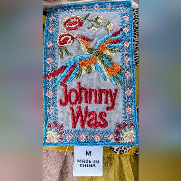 RARE!! Johnny Was • Taly Astrid Silk Tunic Blouse in Safari Jungle  Animal Print - Picture 9 of 10